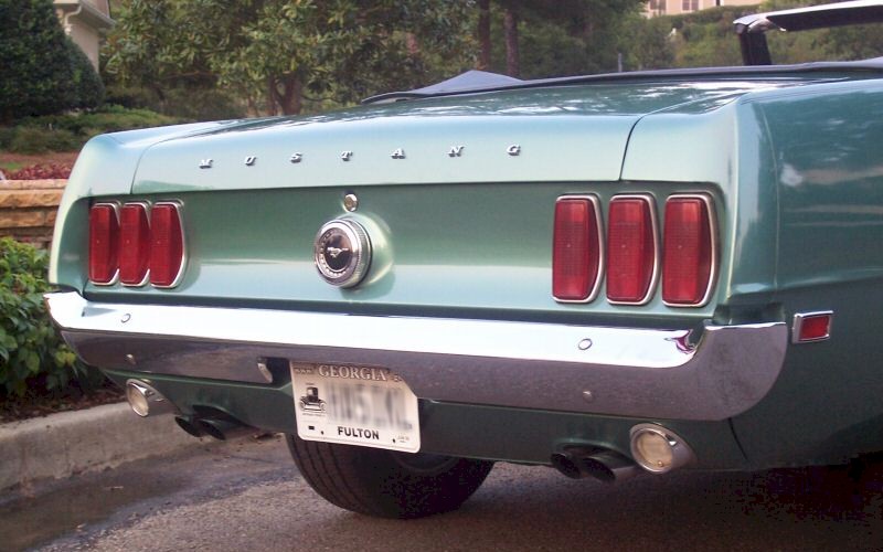 shot of the tail lights