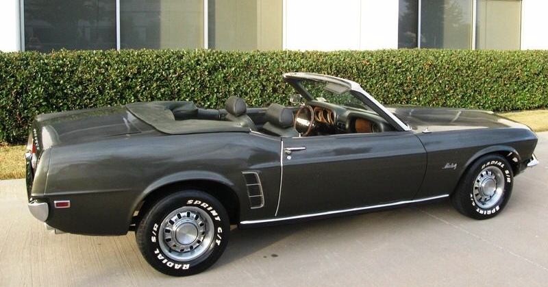 Black Jade 1969 Mustang Convertible