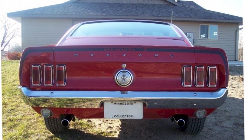 Candy Apple Red 1969 Mustang Mach 1