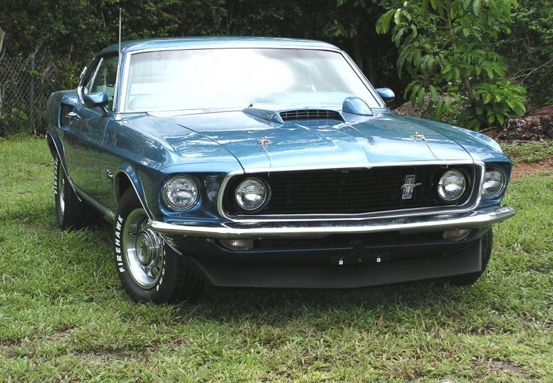 Acapulco Blue 1969 Mustang GT Fastback