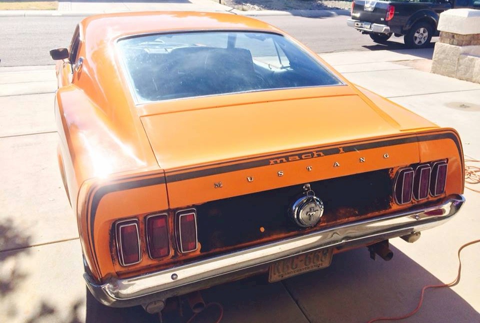 Orange 1969 Mach 1 Mustang