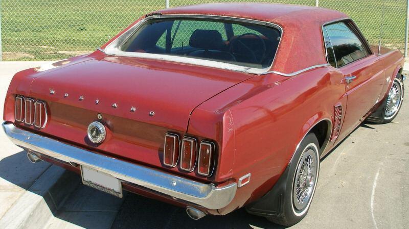 Indian Fire Red 1969 Mustang Hardtop
