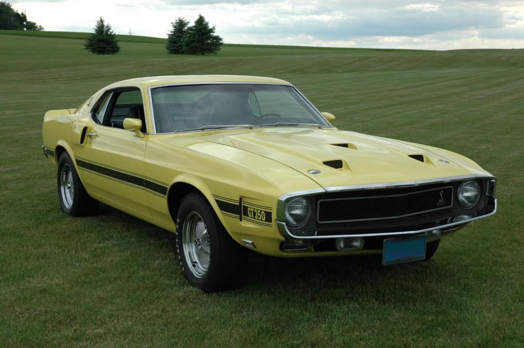 Bright Grabber Yellow 1969 Shelby GT-350 Mustang Fastback