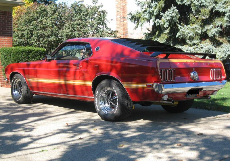 Candy Apple Red 1969 Mustang Mach 1 Fastback
