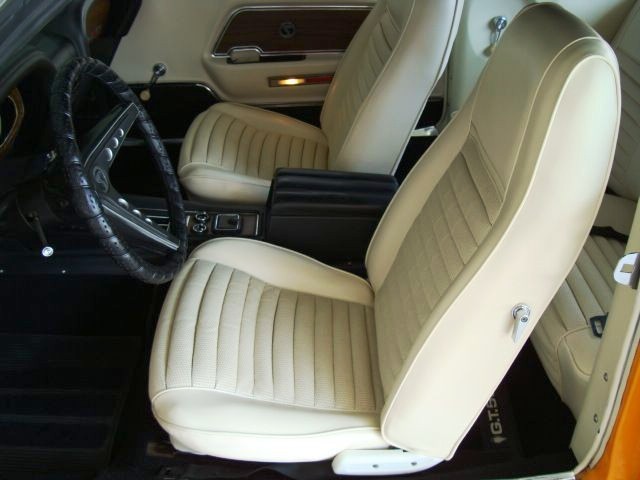 White Interior 1969 Mustang Shelby GT500 Convertible