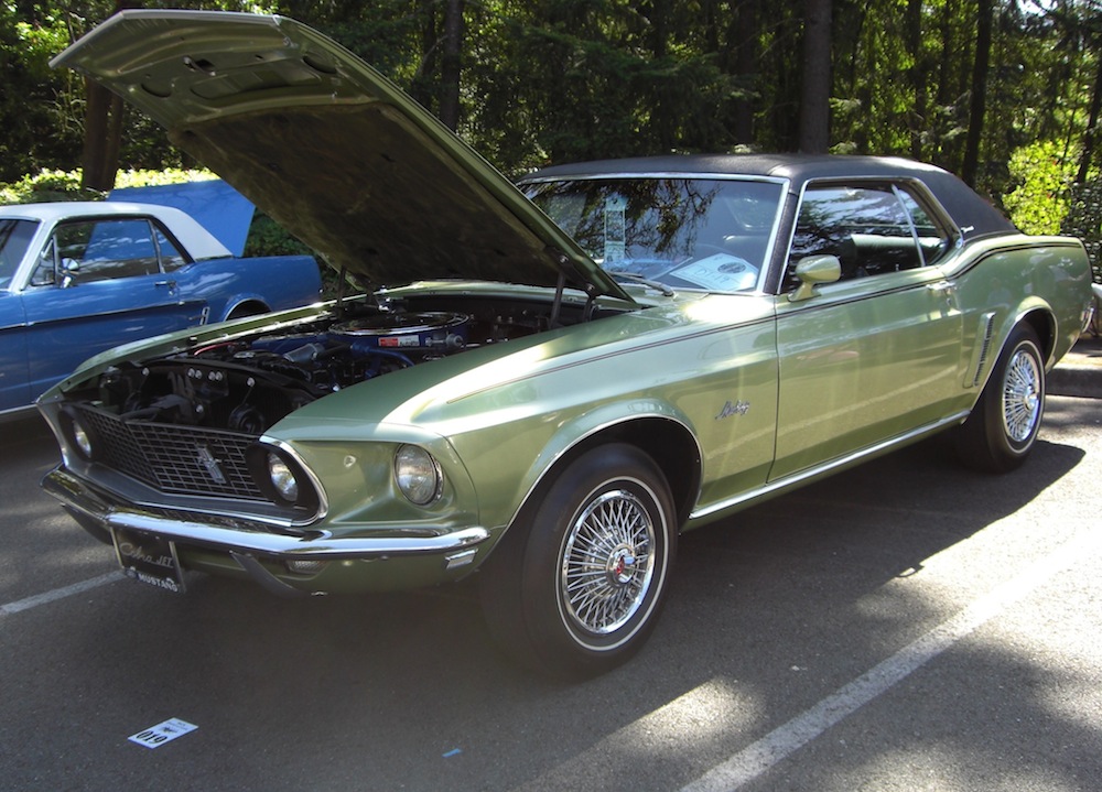 Lime Gold 1969 Mustang Hardtop