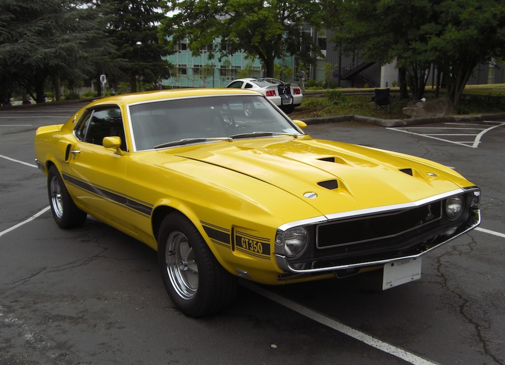 Bright Yellow 1969 Mustang Shelby GT-350 Fastback