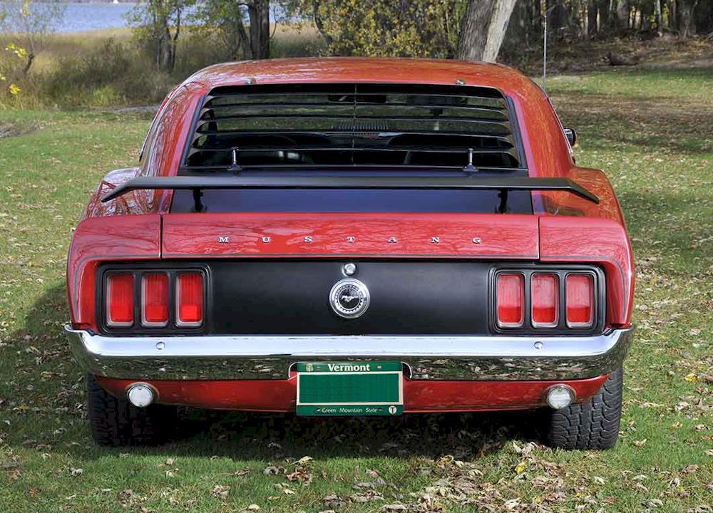 Red 1970 Boss 302 Mustang