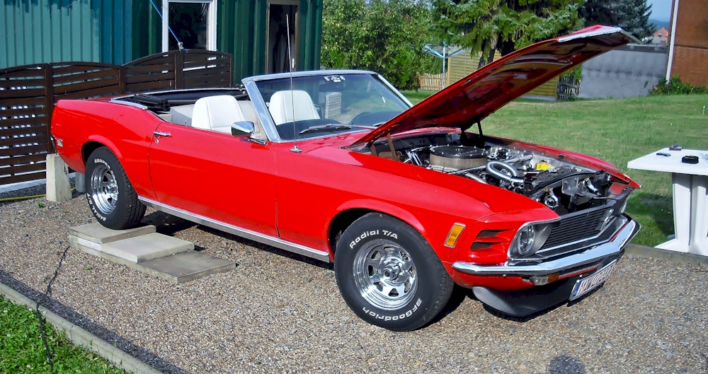 Red 70 Mustang Convertible