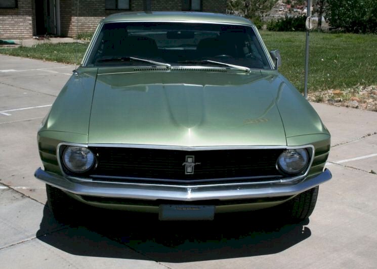 Medium Lime 1970 Mustang Fastback