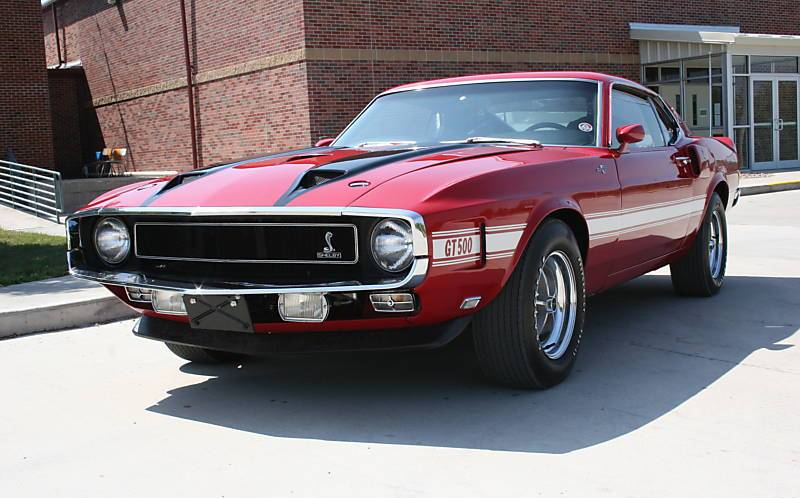 Candy Apple Red 70 Mustang Shelby GT500 Fastback