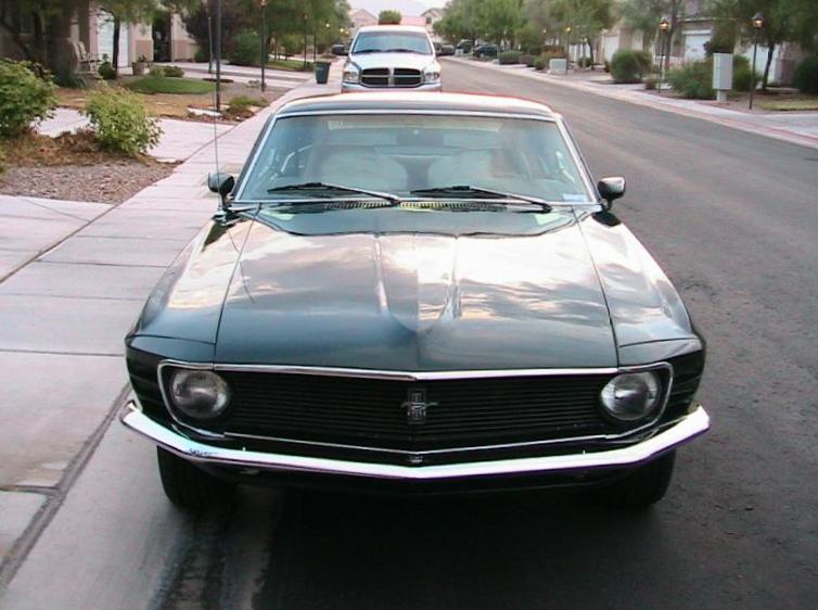 Green 1970 Mustang Fastback