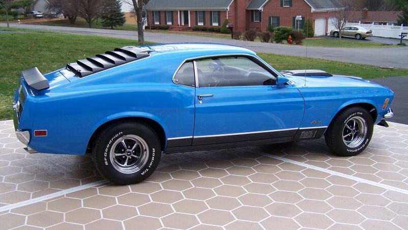 Grabber Blue 1970 Mustang Mach 1 Fastback