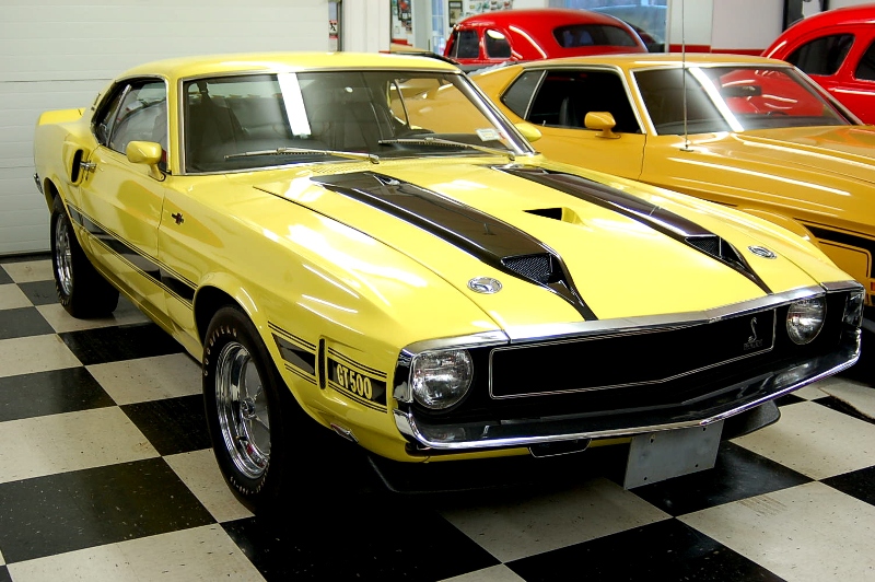 1967 Ford shelby mustang gt 500 bright yellow #6