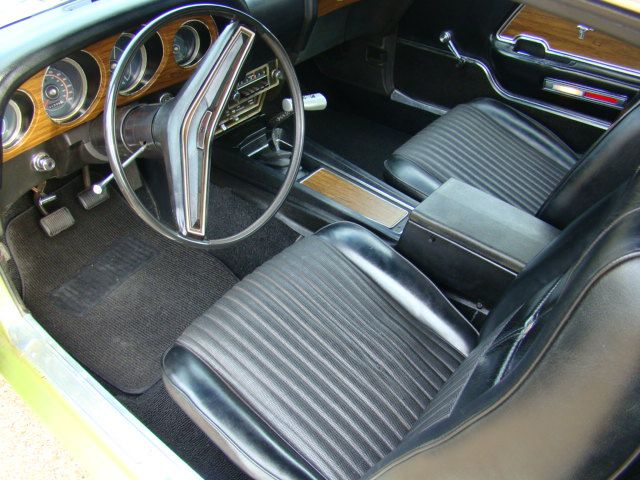 Black Interior 70 Mustang Boss 302 Fastback