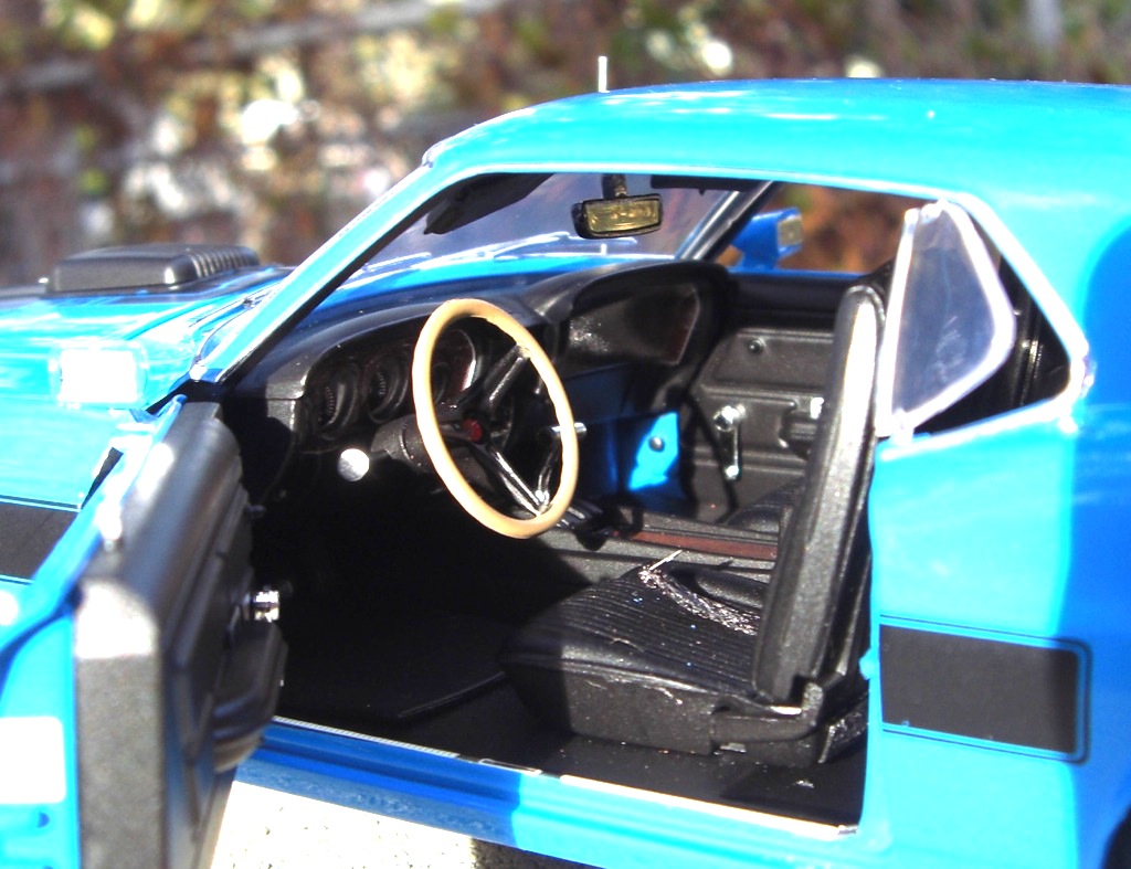 Black Interior 1970 Mustang Sidewinder Fastback