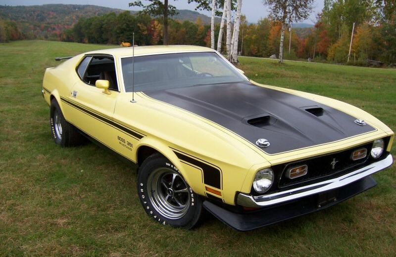 Grabber yellow ford mustang #1