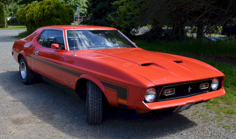 Bright Red 1971 Spring Value Edition Mustang