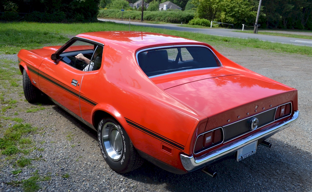Bright Red 1971 Spring Value Edition Mustang