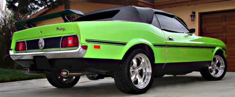1971 mustang mach 1 lime green