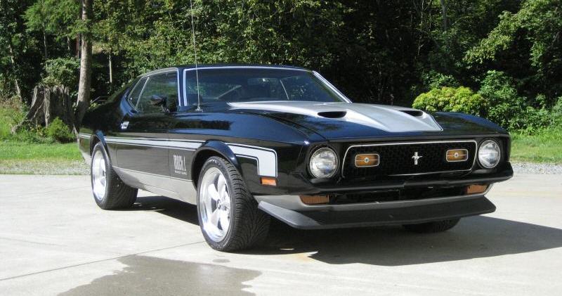 Black and Argent Silver 1972 Mach 1