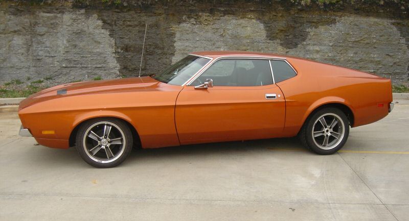 Orange 1972 Mustang Fastback
