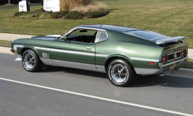 Dark Green 1972 Mustang Mach 1 Fastback