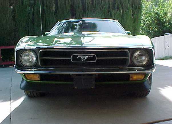 Medium Lime Metallic Green 1972 Mustang Fastback
