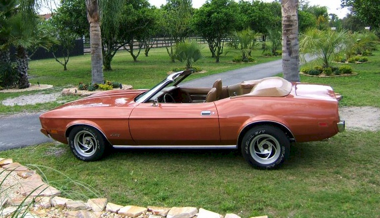 Saddle Bronze 1973 Mustang Convertible
