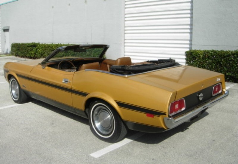 Gold Glow 1973 Mustang Convertible