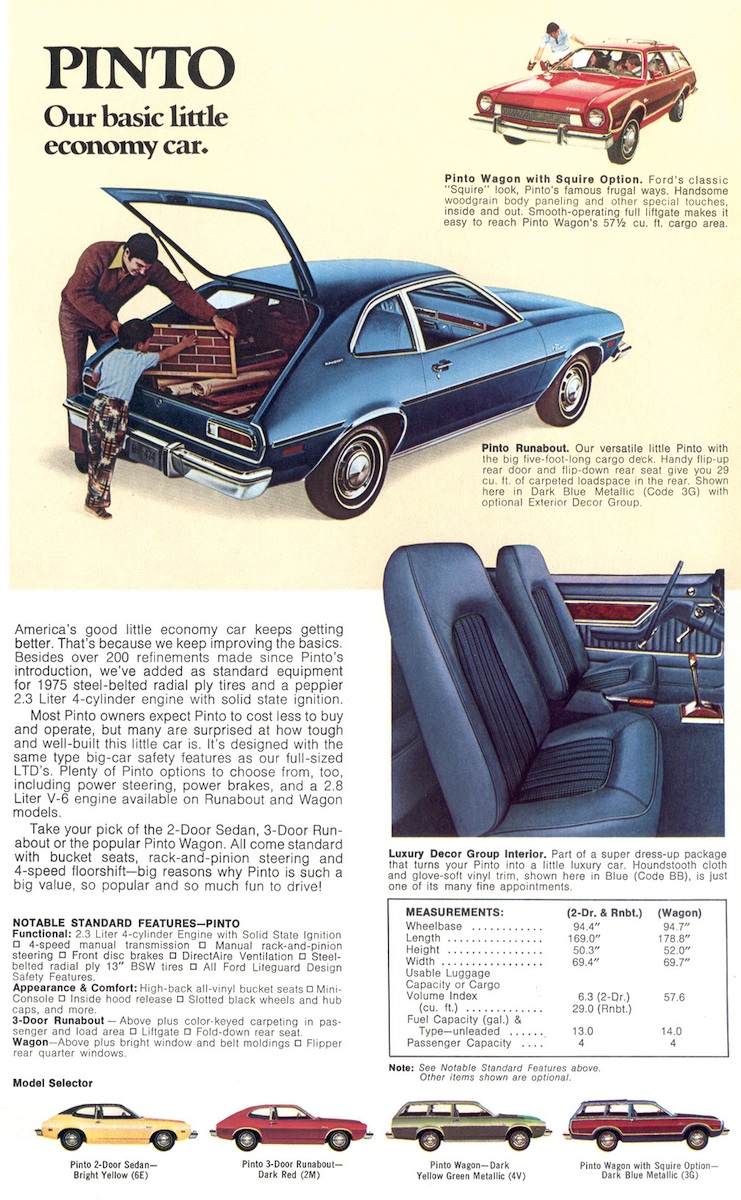 1975 Ford Sales Brochure - Pinto