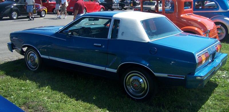 Bright Blue 1976 Ghia Mustang