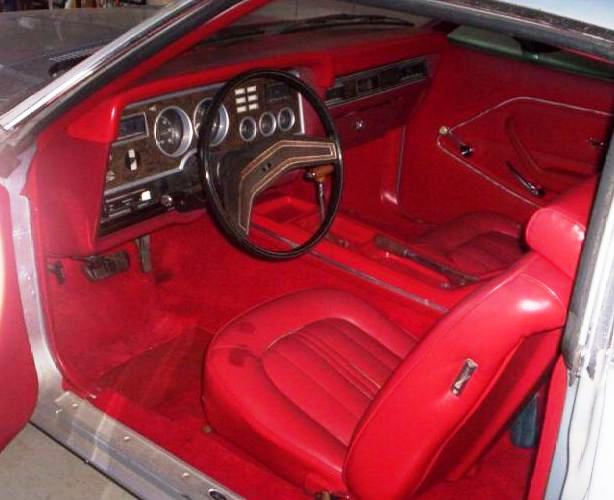 Interior view 1976 Mustang