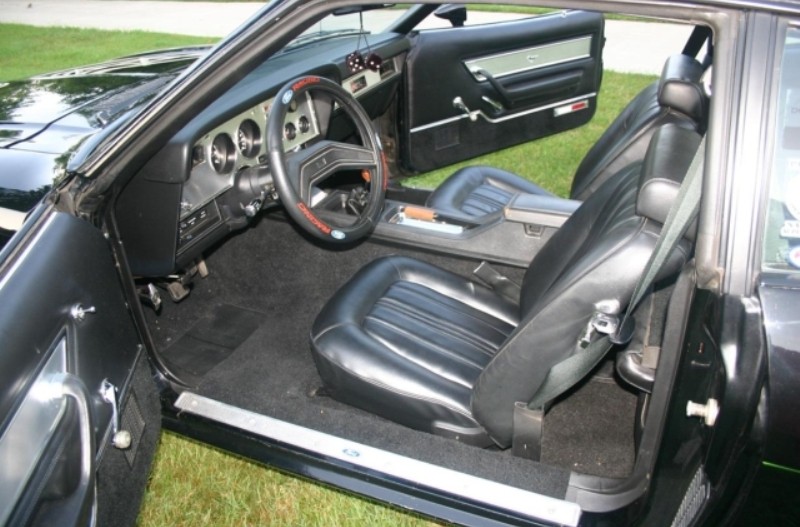 Black Interior 1976 Mustang II Mach1 Fastback