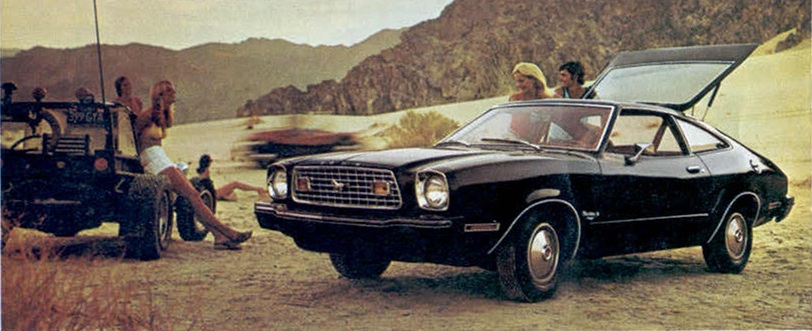 Black 1976 Mustang II Hatchback