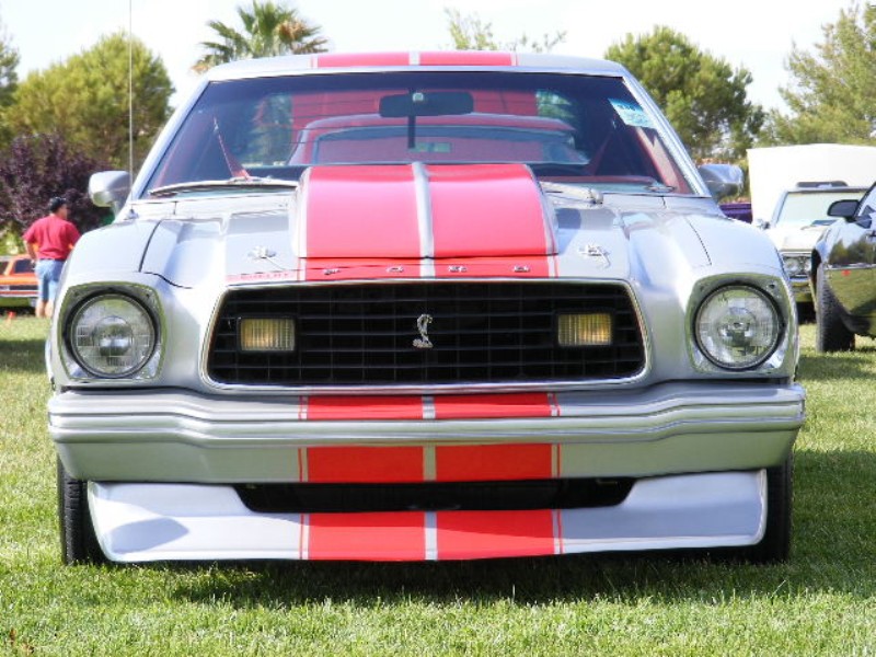 Silver 1977 Custom Mustang Cobra Clone