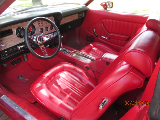 Red 1978 Mustang II Interior