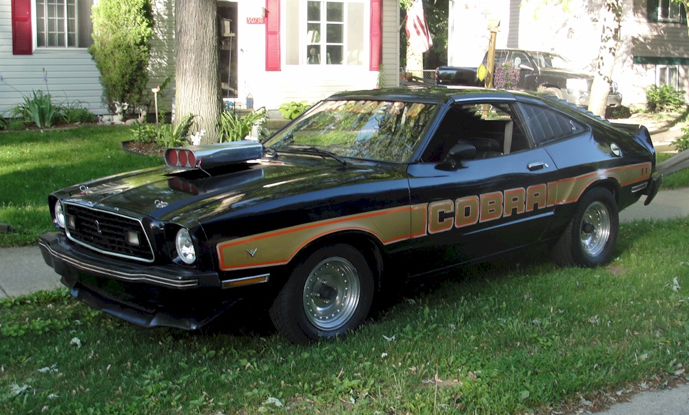 Black 1978 Mustang II Cobra