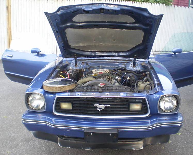 Dark Midnight Blue 1978 Mustang II Hatchback
