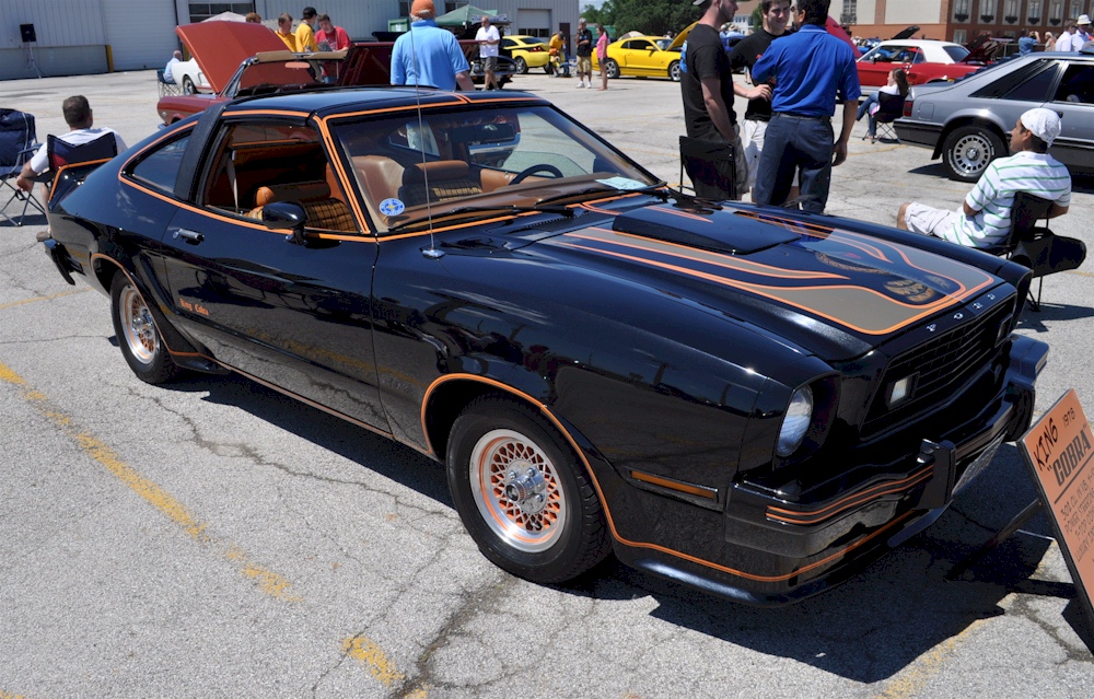 Black 1978 Mustang II King Cobra