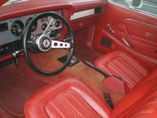 Original Red Vinyl Interior 1978 Mach 1 Mustang II Coupe