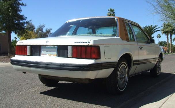 White 1979 Mustang Ghia Coupe