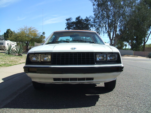 White 1979 Mustang Ghia Coupe