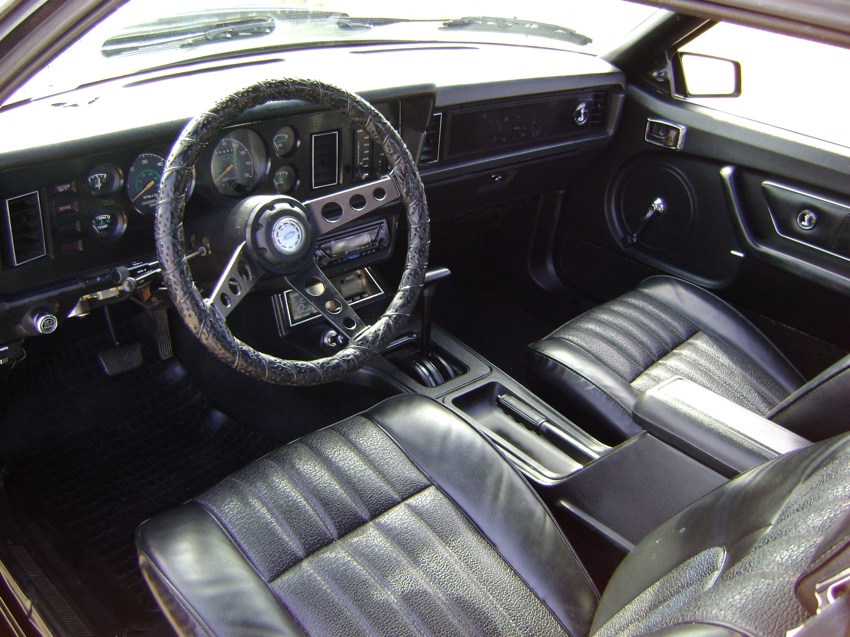 Black Interior 1980 Cobra Mustang Hatchback
