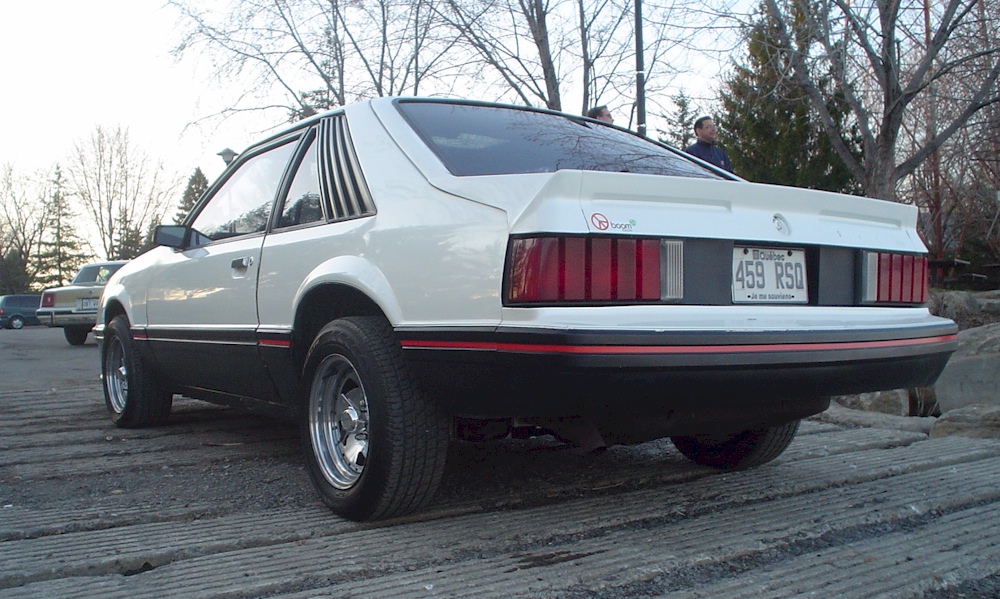 White 1980 Mustang Cobra