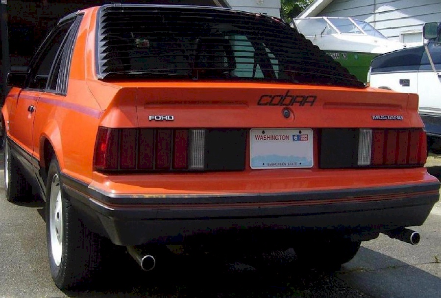 Orange 81 Mustang Cobra
