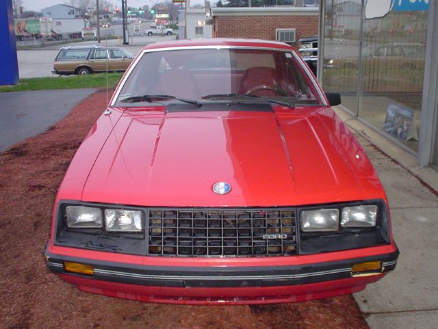 Bright Red 1981 Mustang Hatchback