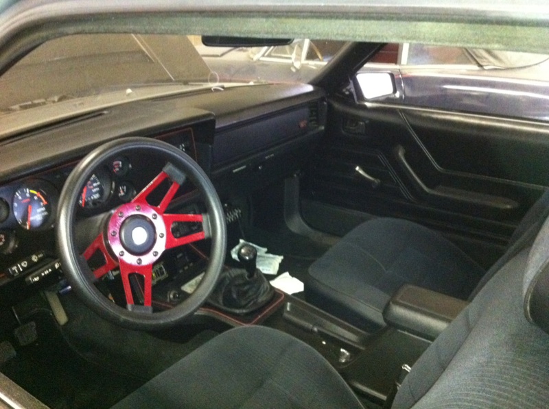 Black 1983 Mustang GT Interior