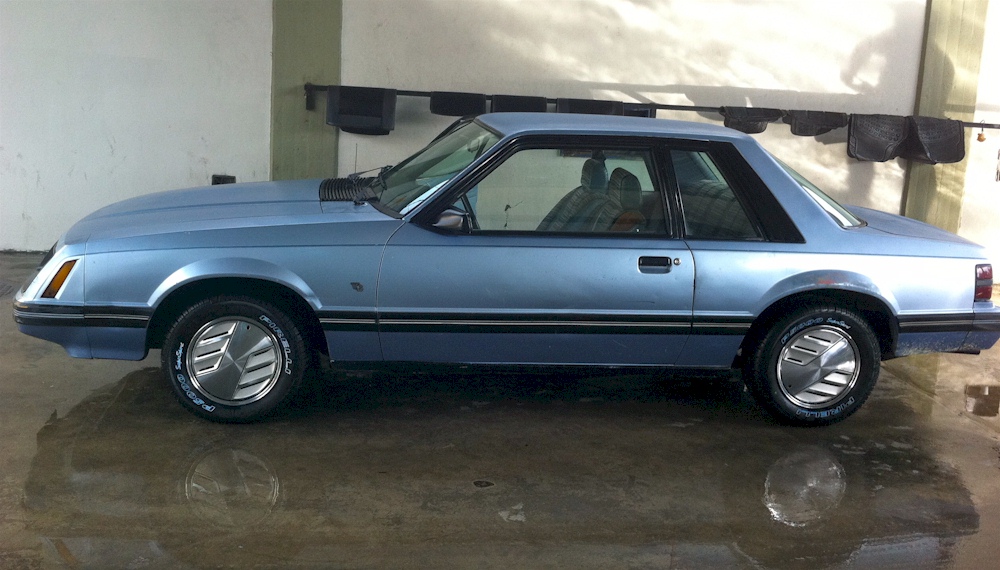 Blue 1983 Mustang Ghia