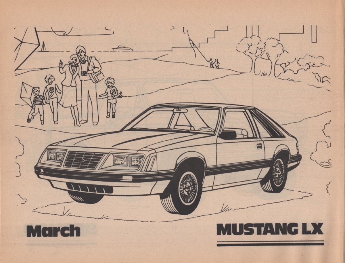 1984 Mustang LX coloring page